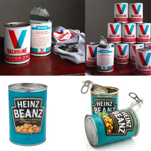 T-Shirt Blanc Personnalisé en Boîte de Conserve - Sérigraphie 2 Couleurs