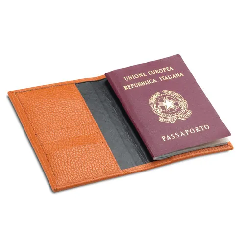 Porte-Passeport en Cuir Italien Personnalisable - Made in Italy