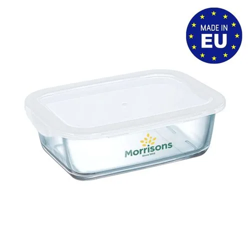 Lunchbox en Verre Trempé 120cl Personnalisable - Fabrication Française