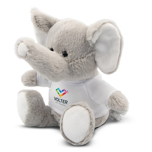 Peluche Éléphant avec T-shirt Personnalisable - 16 cm
