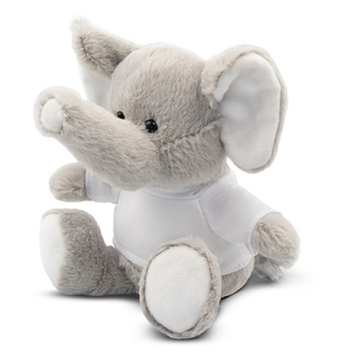 Peluche Éléphant avec T-shirt Personnalisable - 16 cm