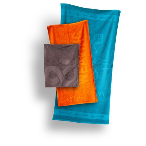 Serviette de toilette 100% coton 50x100cm personnalisée fil teint