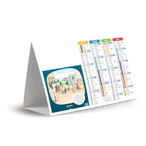 CHEVALET DE COMPTOIR - BLAGUE 2026 - QUADRI