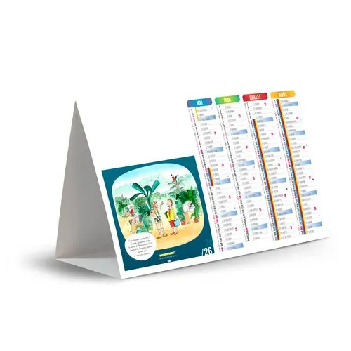 CHEVALET DE COMPTOIR - BLAGUE 2026 - QUADRI