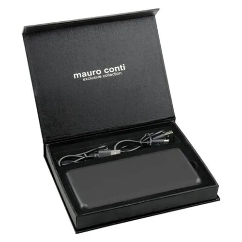 Power Bank sans fil Mauro Conti 10000 mAh avec ventouses, chargeur sans fil 10W | Stef