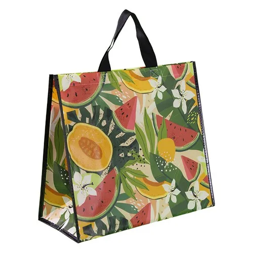 Sac Shopping Polypropylène Pelliculé Fruits & Légumes - Personnalisable