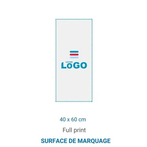 Sticker de sol mat RECTANGLE repositionnable blanc - 100x120cm