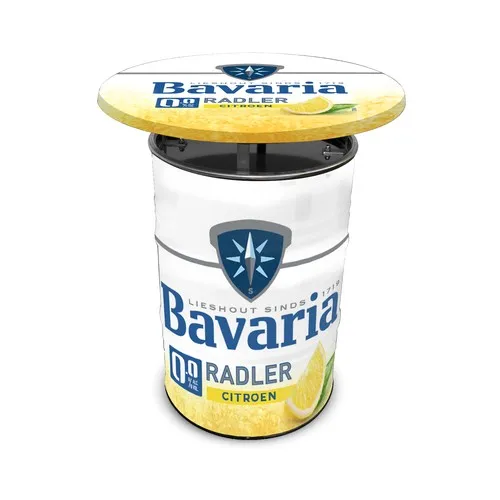 Table Baril Personnalisable Full Colour - Intérieur & Extérieur