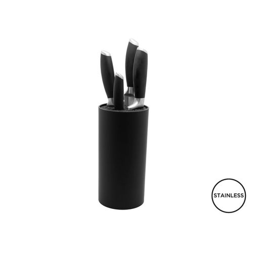 Set de 4 Couteaux de Cuisine Personnalisables avec Bloc de Rangement