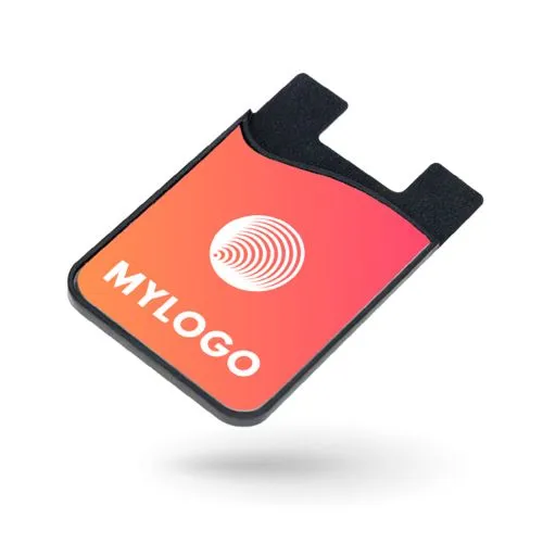 Étui carte de crédit avec microfibre