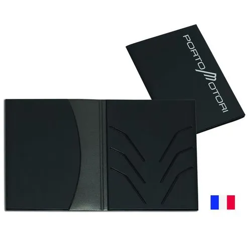 Étui Porte Carte Grise 3 Volets Cristal Personnalisable