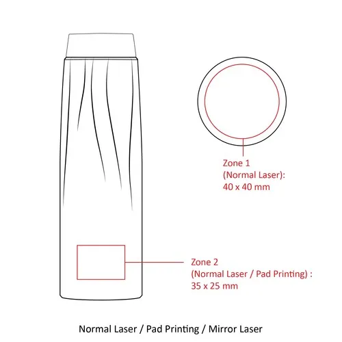 Calypso Bouteille isotherme 500ml Bleu