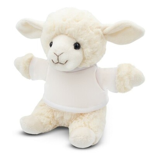 Mouton en Peluche Personnalisable avec T-shirt - Bleathany 18 cm