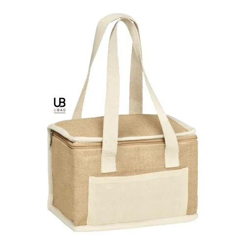 Sac Isotherme Jute Toronto - Personnalisable avec Poche Coton