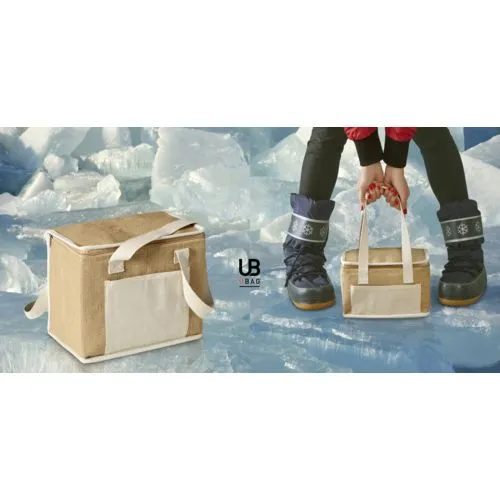 Sac Isotherme Jute Toronto - Personnalisable avec Poche Coton