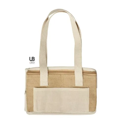 Sac Isotherme Jute Toronto - Personnalisable avec Poche Coton
