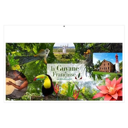 PARADIS TERRESTRES 2026 - MAXI 650 x 405 mm - LEGER 400G - DOS ECOGESTES - SANS MARQUAGE - 1 TROU EN TETE