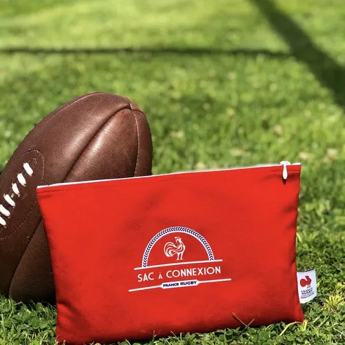 Pochette Câbles France Rugby - Personnalisable Sérigraphie