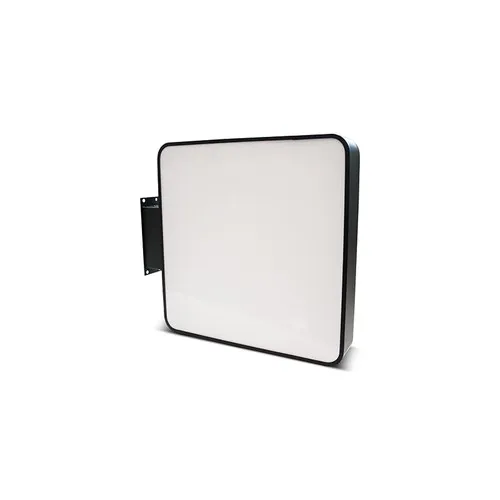 Enseigne lumineuse murale LED carrée 60x60 cm - Double face