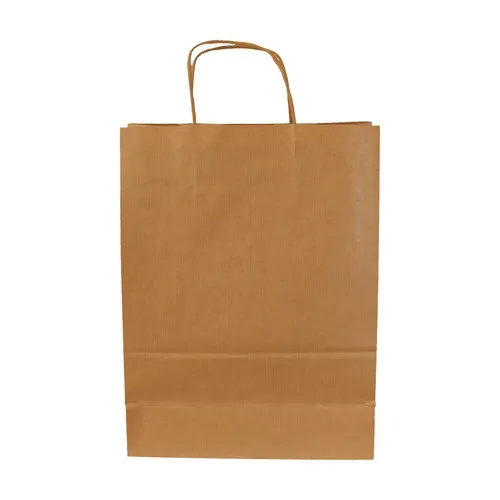 Sac Papier Kraft Personnalisé avec Anses Torsadées - Dès 500 ex.