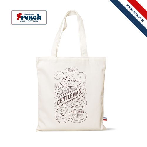 Sac Shopping Coton Bio 280g Tricolore - Fabrication Française