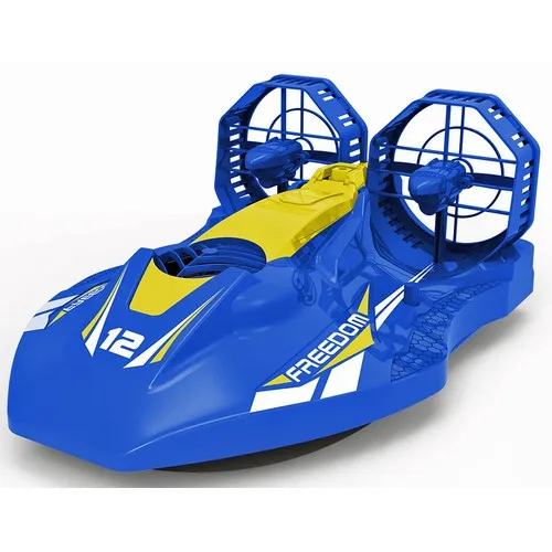 AÉROGLISSEUR DOUBLE MOTEUR, DOUBLE HÉLICE, BATTERIE LITHIUM