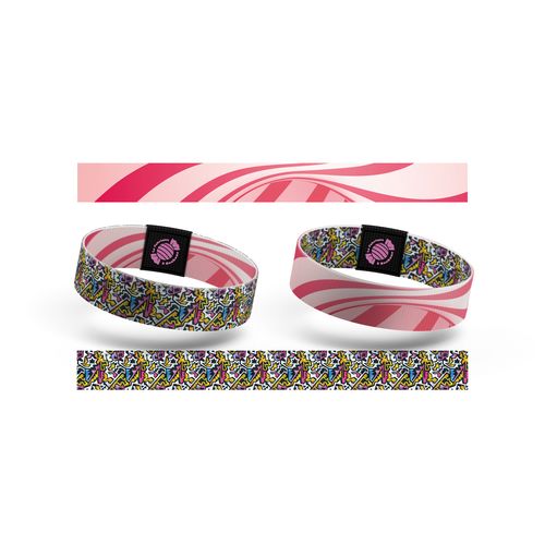 Bracelet en Coton Personnalisable - Accessoire Événementiel 340x15mm