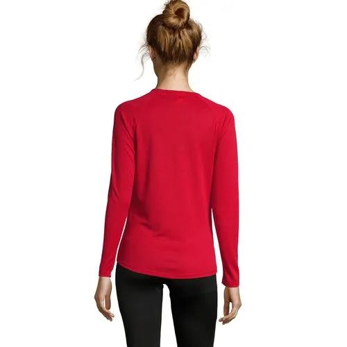 Tee-shirt Sport Femme Manches Longues Respirant Personnalisable