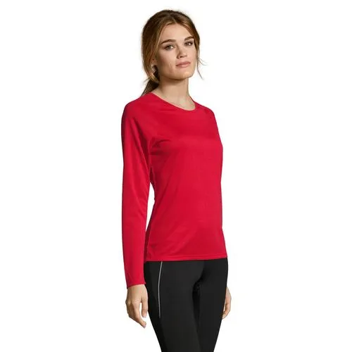 Tee-shirt Sport Femme Manches Longues Respirant Personnalisable