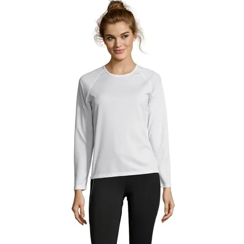 Tee-shirt Sport Femme Manches Longues Respirant Personnalisable