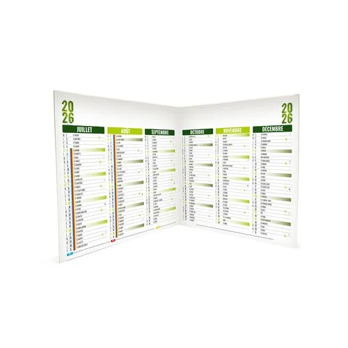 SCO-EMILIEN 2026 - MIDI 430 x 335 mm - LEGER 400G - SANS MARQUAGE - 1 TROU EN TETE