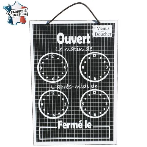 Panneau horaires