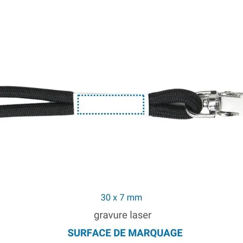 Lanyard Métal 29 - Bleu Foncé