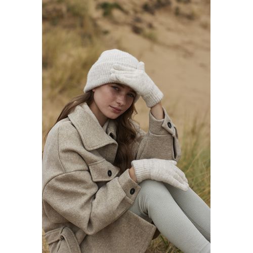 Gants écru mélangé personnalisables par sérigraphie