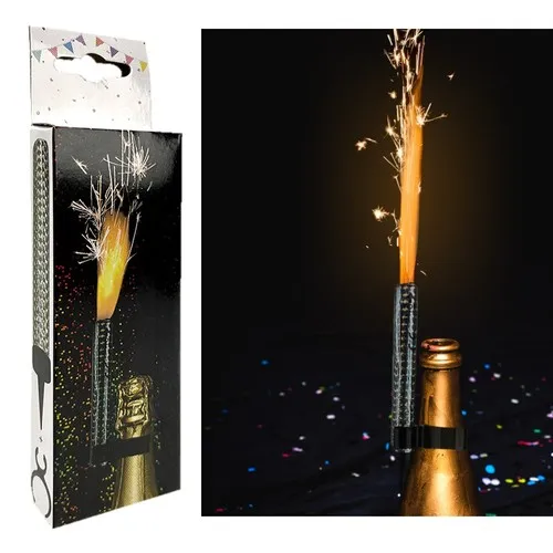 1 Fontaine étincelante 12 cm 45 sec. fixation bouteille