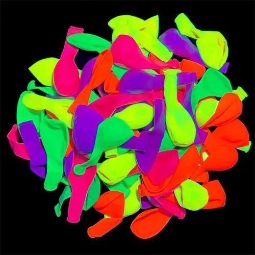 10 Ballons 30 cm FLUO NEON UV