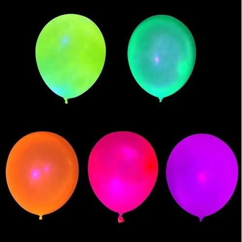 10 Ballons 30 cm FLUO NEON UV