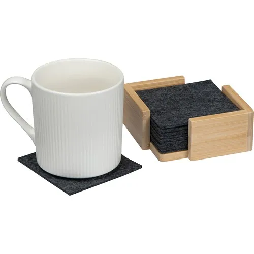 10 dessous de verre en feutrine CELESTE