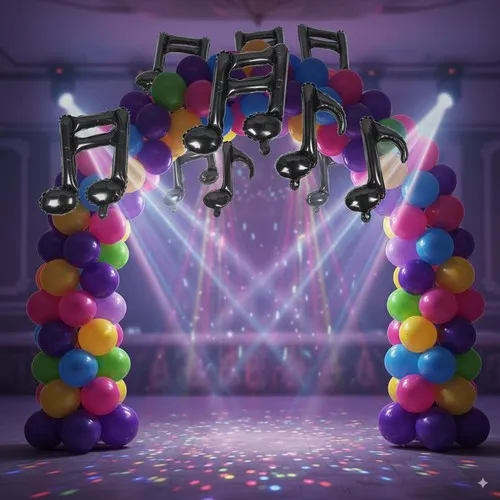 10 Notes de musique 40 cm foil NR