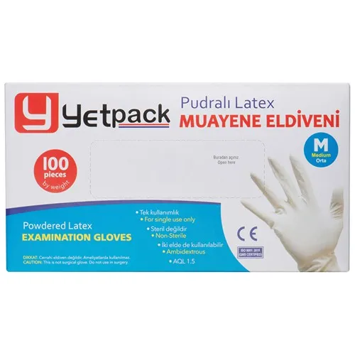 100 Gants jetables dans une boîte