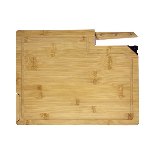 Planche à découper bambou avec aiguiseur intégré et couteau chef