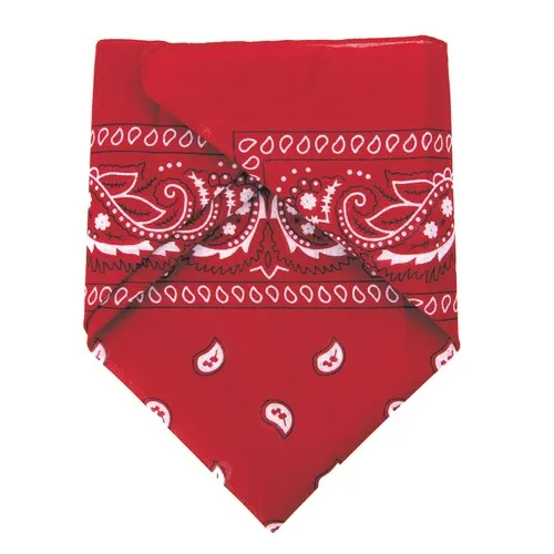 Bandana Rouge 100% Coton 53x53cm - Accessoire Publicitaire Personnalisable