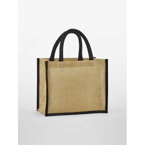 Natural Starched Jute Mini Gift Bag