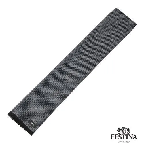 Écharpe Chevrons Gris Personnalisable - Cadeau d'Entreprise Premium