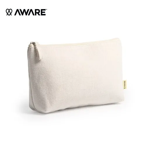 Pochette Coton Aware™ 280g Personnalisable - Fermeture Zippée