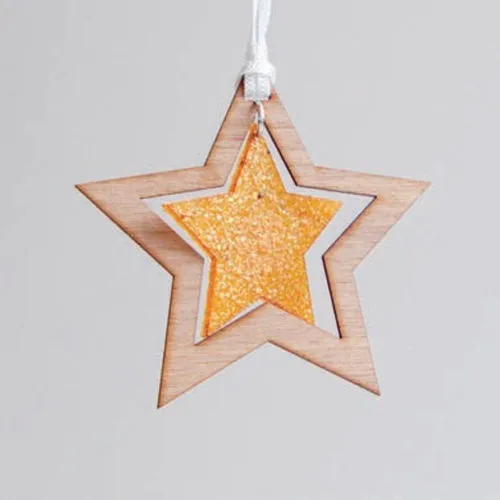 Étoile de Noël Écologique en Biomatériau Personnalisable