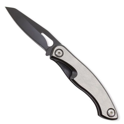 Couteau de poche bois naturel et acier - Cadeau d'entreprise personnalisé