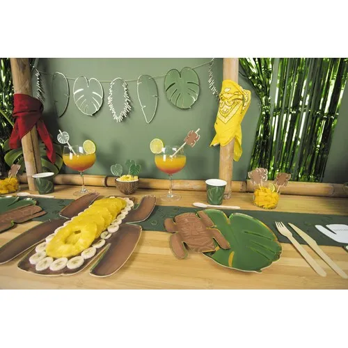 Serviettes Tricolores 33x33cm - Pack de 16 - Certification FSC