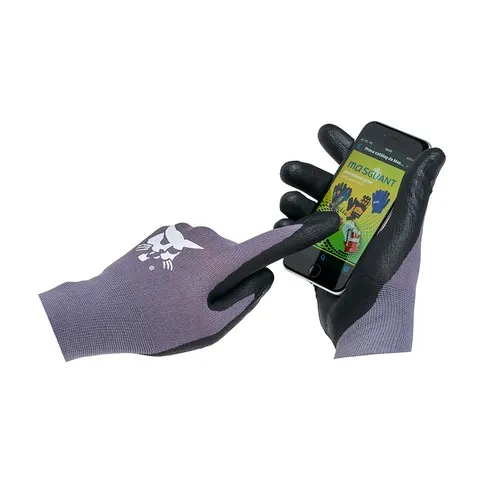 Gant tactile de travail personnalisable - Paume antidérapante nitrile
