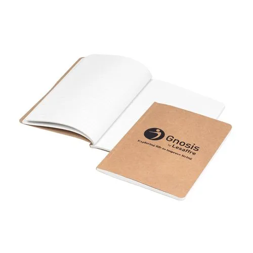 Carnet A5 Kraft Recyclé 48 Pages - Personnalisable par Sérigraphie